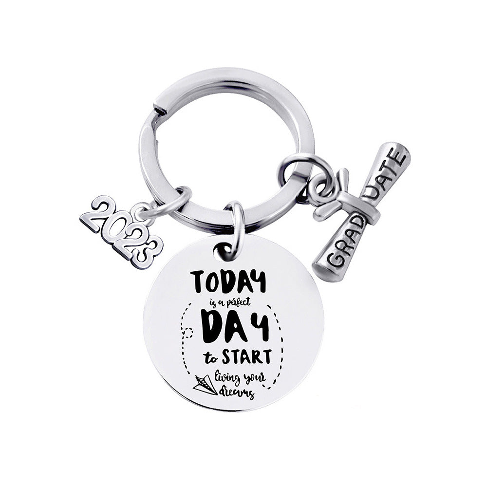 Wholesale Metal Graduation Season Gift Creative Keychain